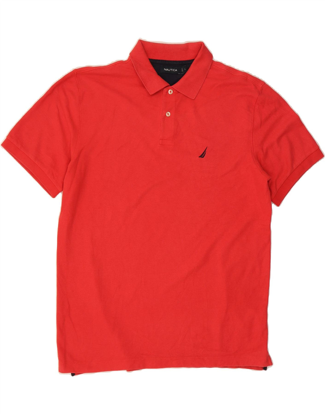NAUTICA Mens Polo Shirt Large Red Vintage Nautica and Second-Hand Nautica from Messina Hembry 