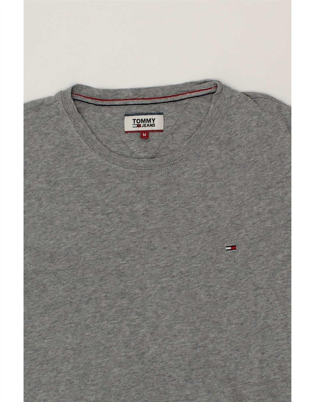 TOMMY HILFIGER Mens T-Shirt Top Medium Grey Cotton Vintage Tommy Hilfiger and Second-Hand Tommy Hilfiger from Messina Hembry 