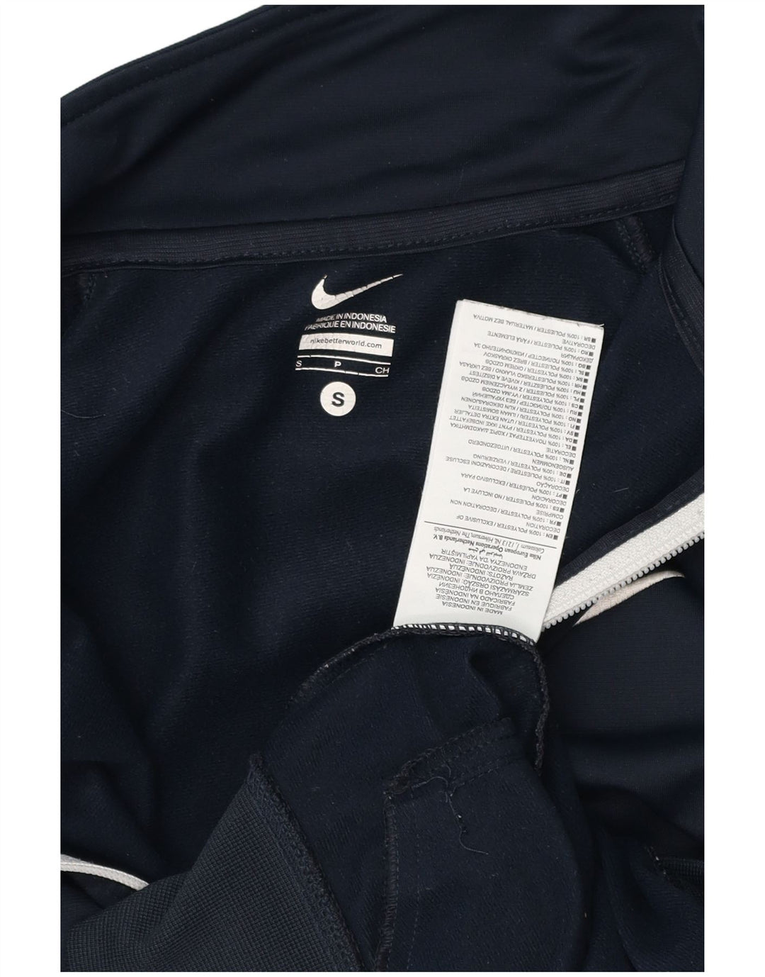 NIKE Træningsdragt til mænd, topjakke, lille marineblå colourblock polyester