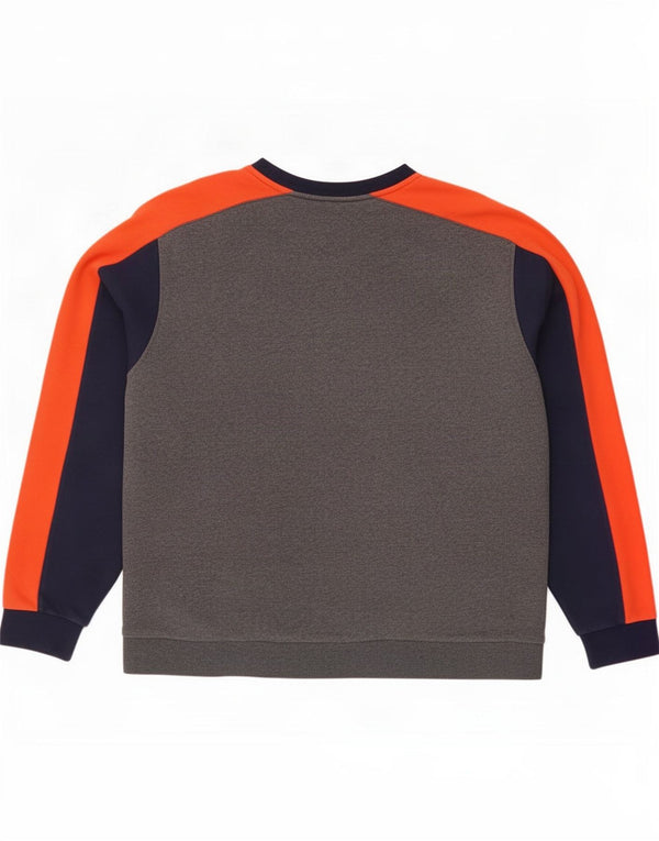 Lacoste Herre Sweatshirt Jumper Størrelse 8 3XL Grå Colourblock Bomuld