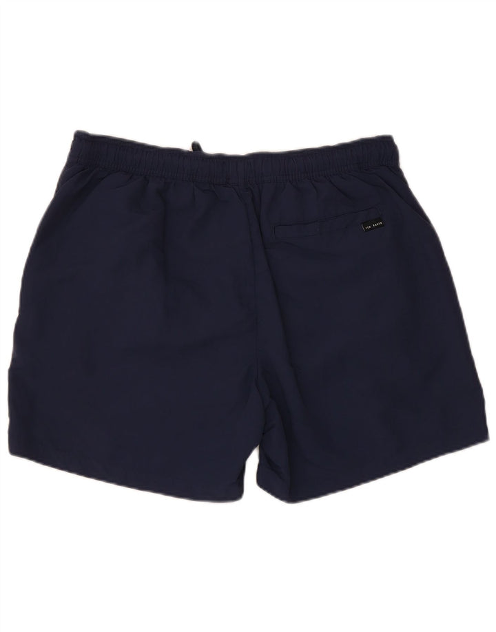 Ted Baker Badeshorts til mænd størrelse 4 Large Marineblå polyamid