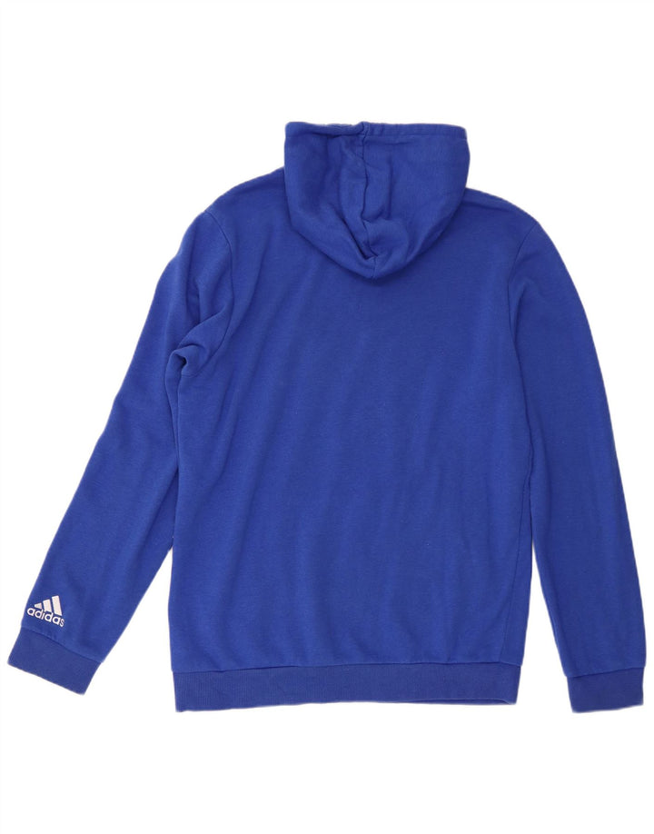 Adidas Grafisk hættetrøje til mænd mellemblå bomuld