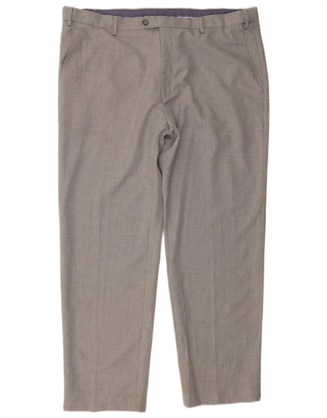 Marks & Spencer Herre Regular Suit Bukser W42 L31 Grå polyester
