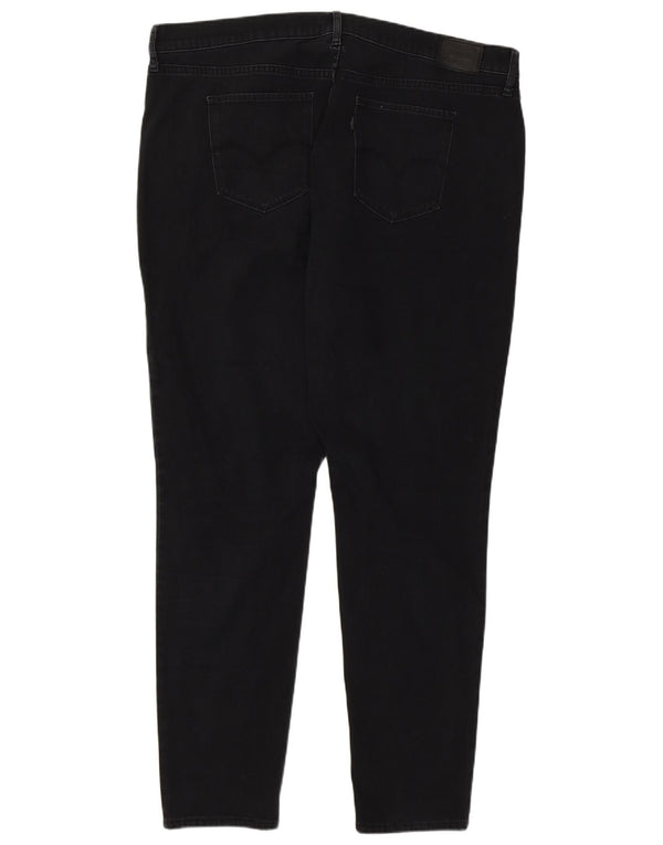 Levi's Womens 721 High Rise Skinny Jeans US 20 3XL W40 L30 Black Cotton