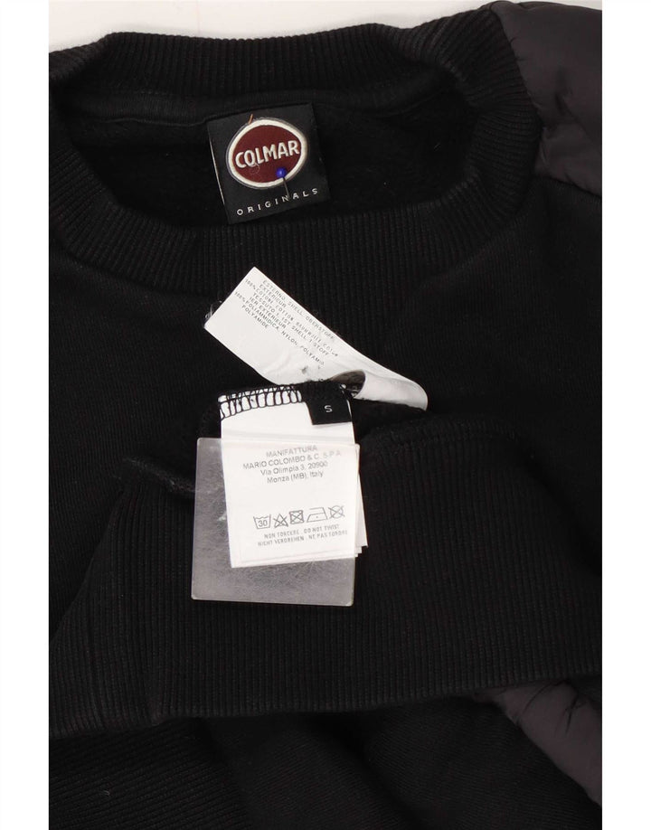 Colmar Herre Sweatshirt Jumper Lille Sort Colourblock Bomuld