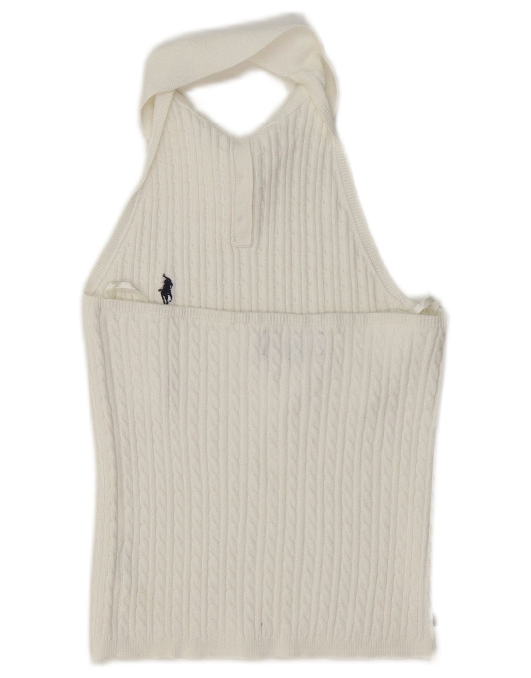 Ralph Lauren Dame Halter Top UK 4 XS Hvid
