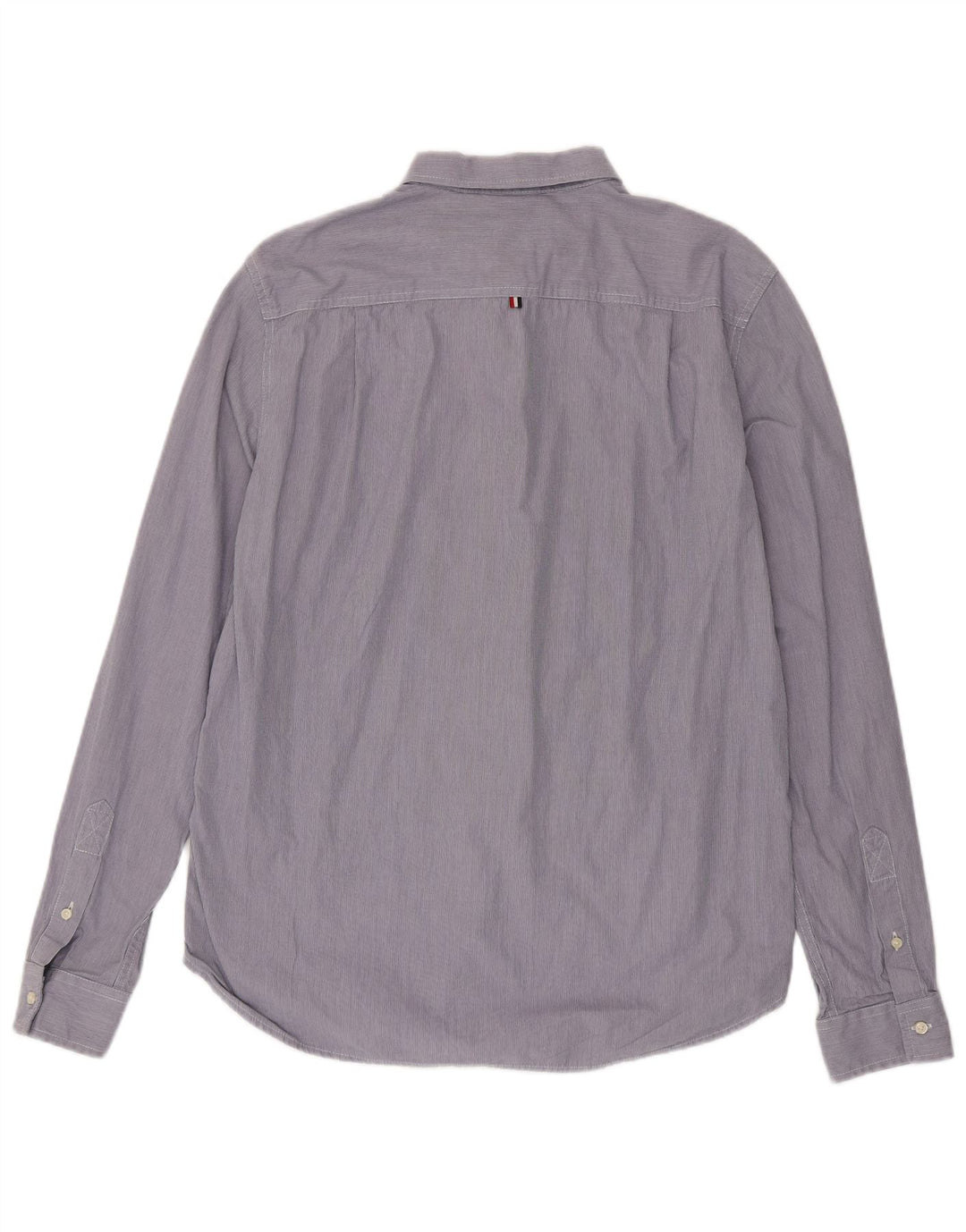 Superdry herreskjorte XL blå nålestribet bomuld