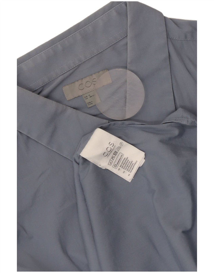 Cos Herreskjorte str. 42 Large Blue Cotton