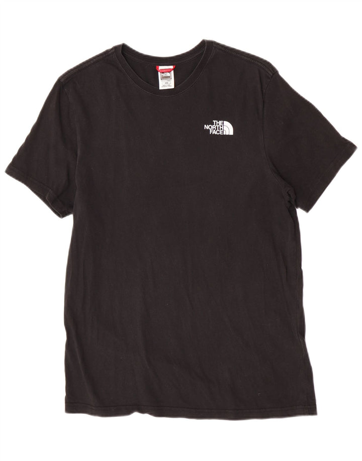 The North Face Herre grafisk T-shirt Top Medium Sort Bomuld
