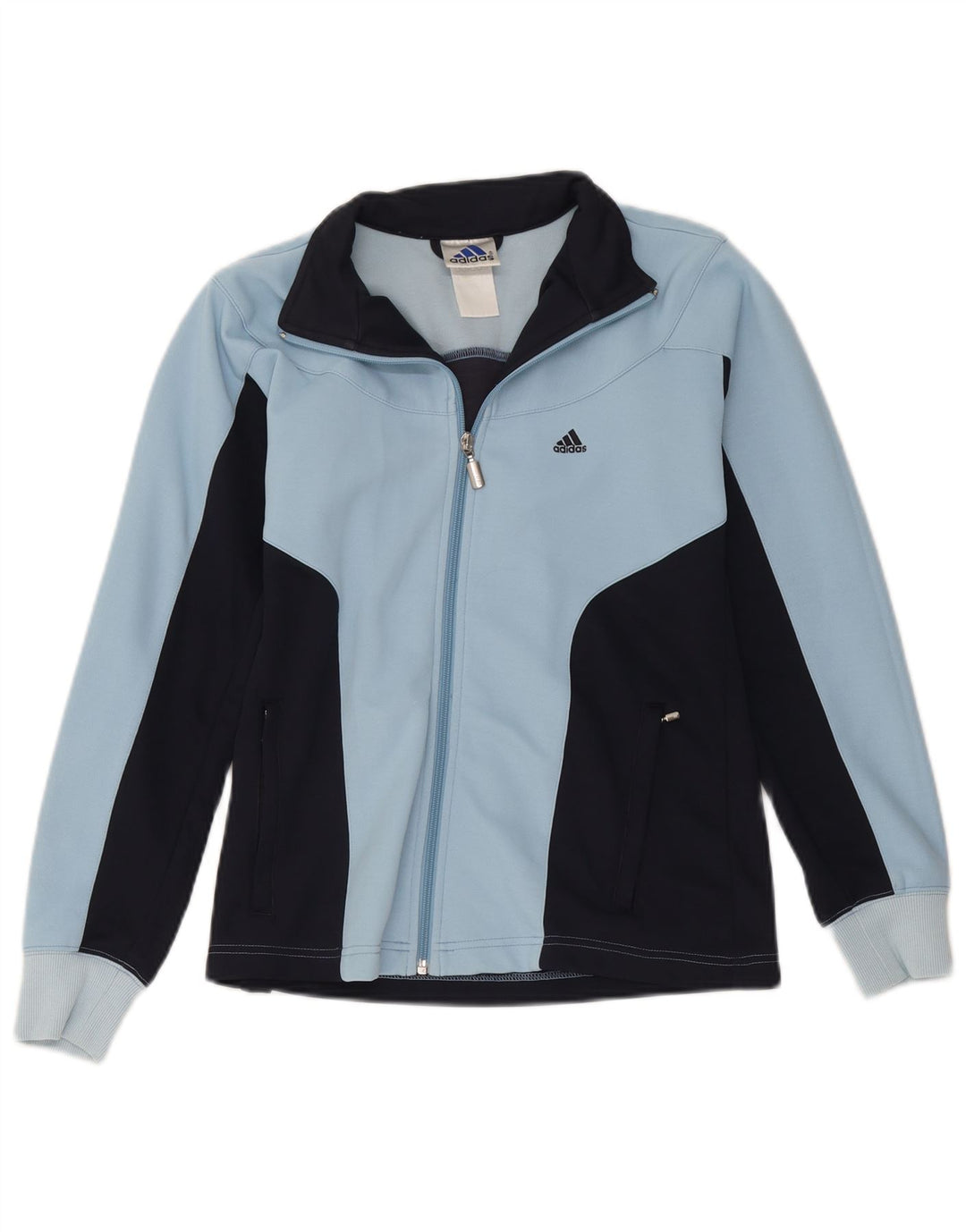 Adidas træningsdragt topjakke til kvinder UK 12 Medium Navy Blue Colourblock