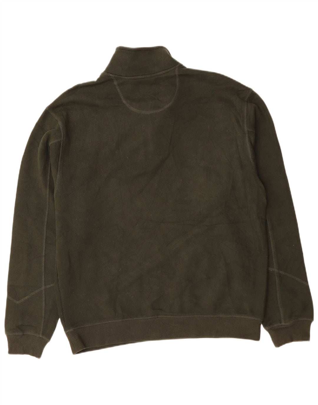 IZOD Sweatshirt med lynlås til mænd Medium Khaki Bomuld