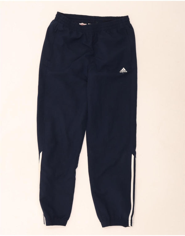 Adidas Drenge Træningsdragt Bukser Joggers 13-14 År Marineblå Polyester