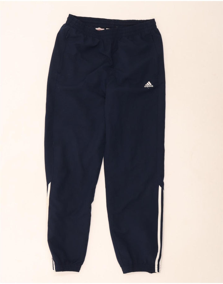 Adidas Drenge Træningsdragt Bukser Joggers 13-14 År Marineblå Polyester