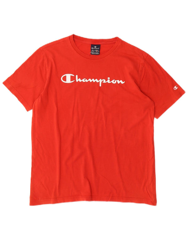 Champion Boys Grafisk T-Shirt Top 15-16 år 2XL Rød