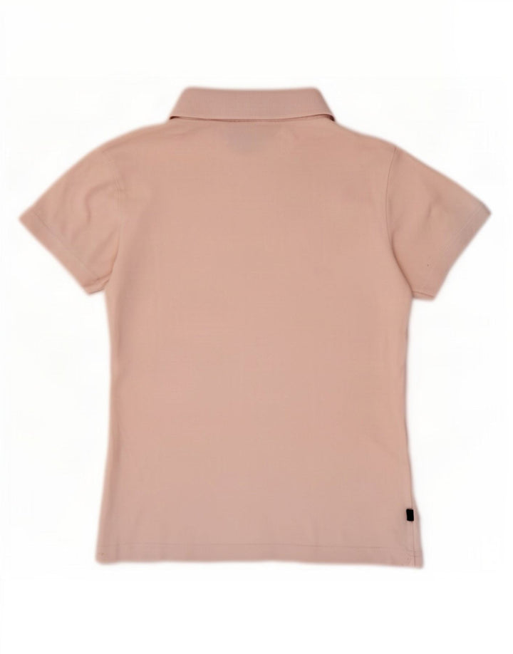 Asics Dame Polo Shirt UK 10 Small Pink Bomuld