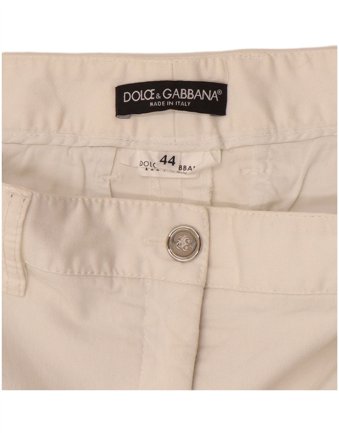 Dolce & Gabbana Cargo Shorts til kvinder IT 44 Medium W32 Hvid