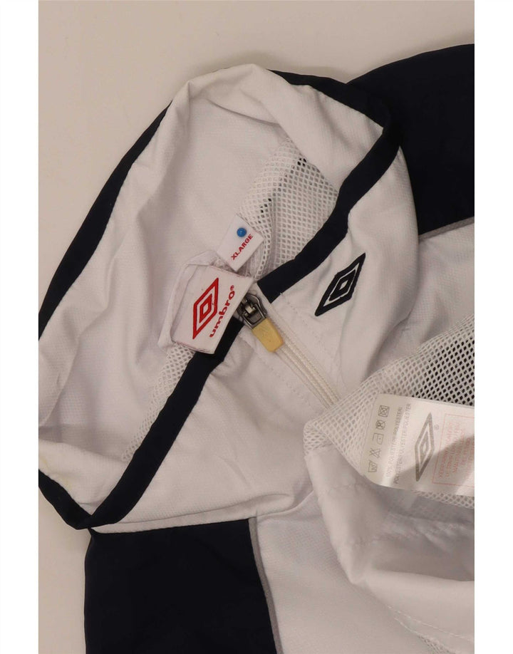 Umbro Træningsdragt til mænd Topjakke XL Hvid Colourblock Polyester