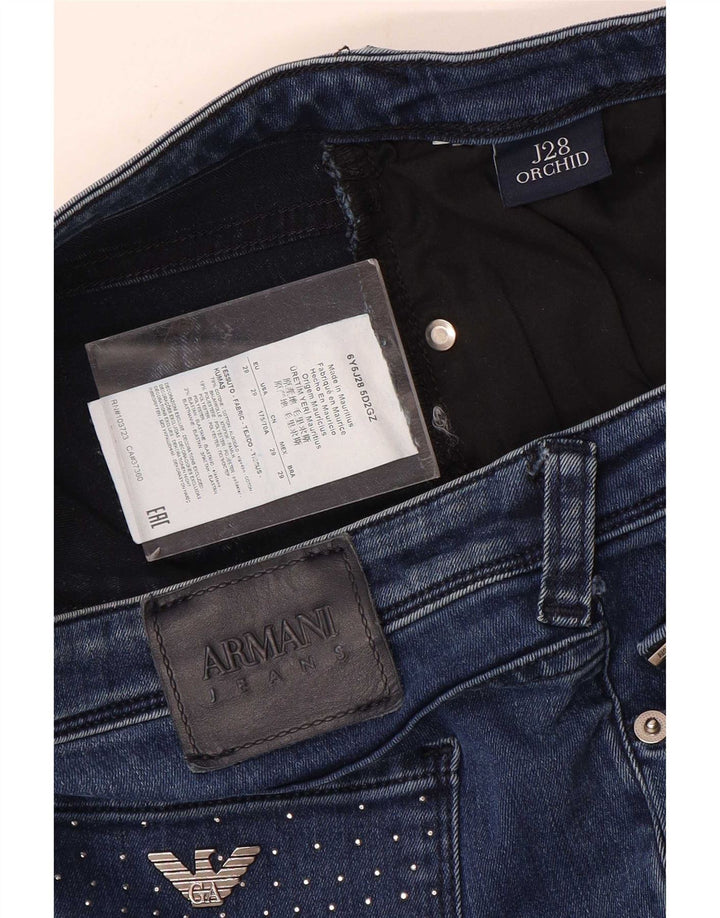 Armani Dame Skinny Jeans W29 L31 Blå Bomuld