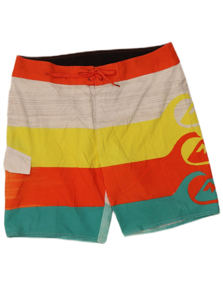 Quiksilver Grafiske badeshorts til mænd store flerfarvede stribede