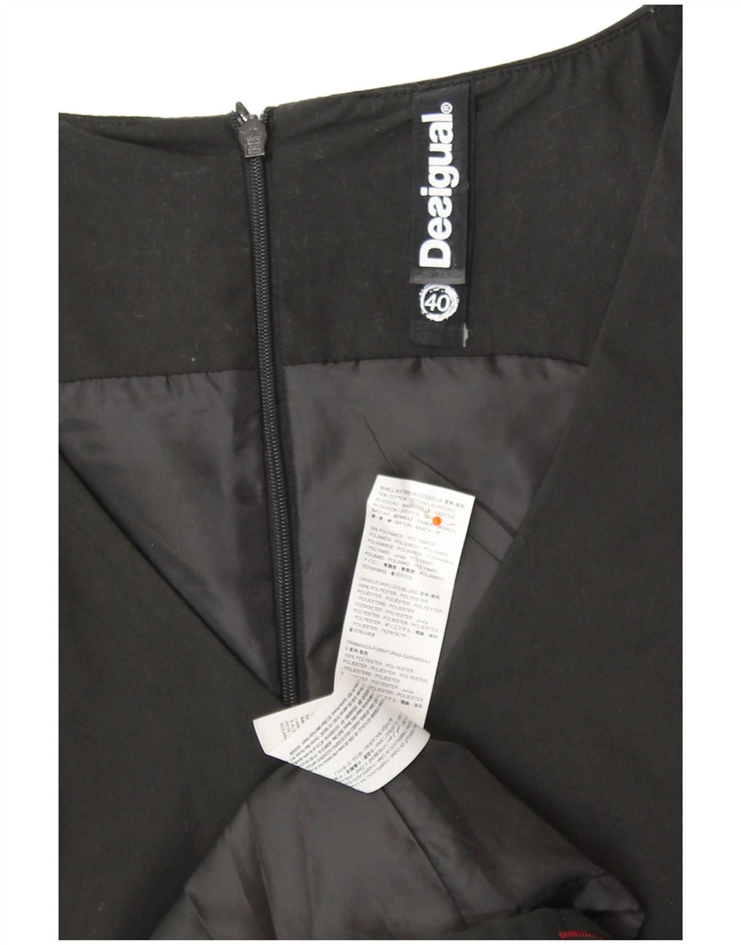 DESIGUAL Kvinders Ærmeløs Skede Kjole EU 40 Medium Sort Blomsterbomuld