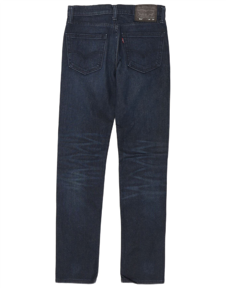 Levi's Herre 511 Slim Jeans W30 L34 Marineblå Bomuld