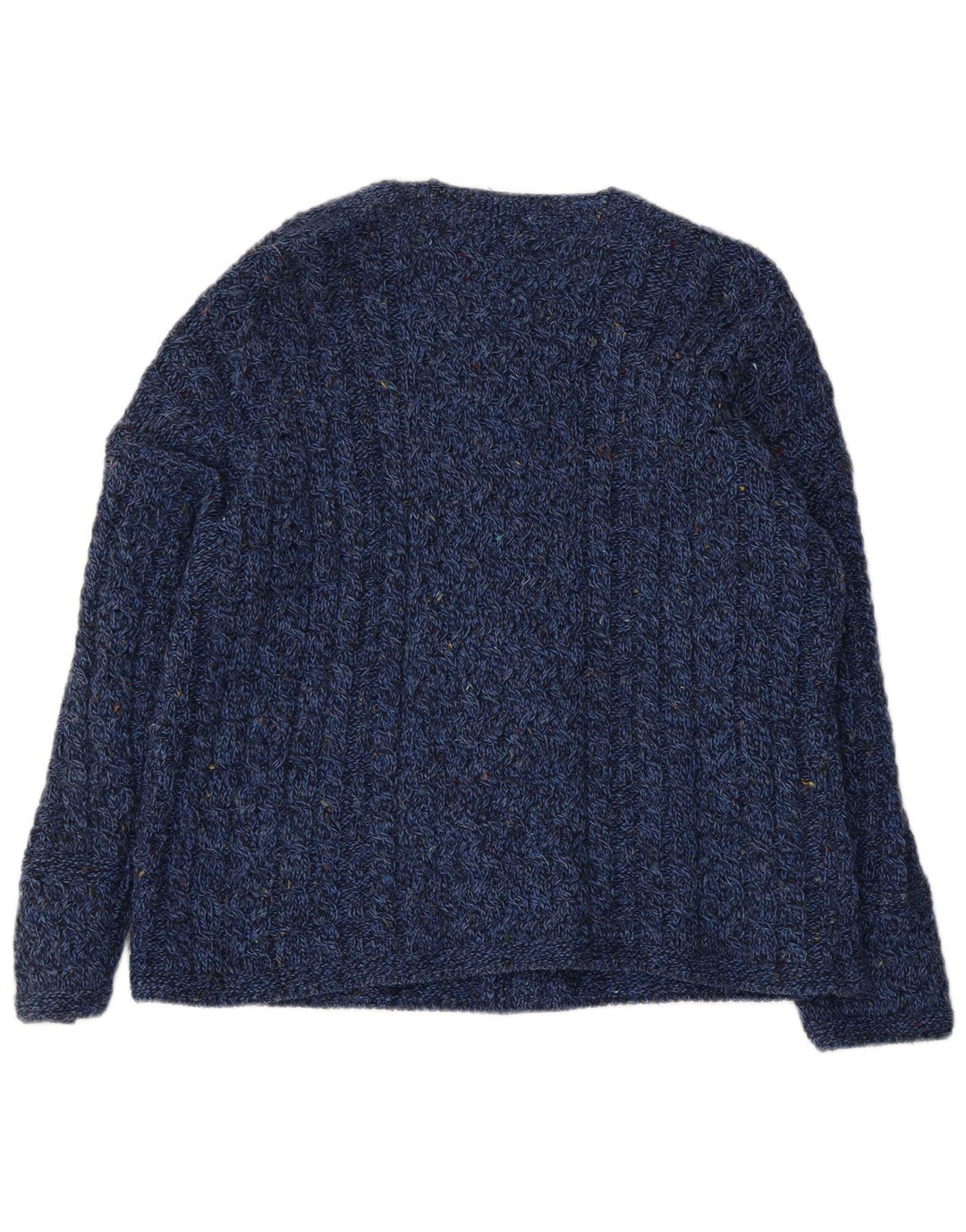 CARRAIG DONN Dame cardigan sweater UK 16 Large Navy Blue Flecked