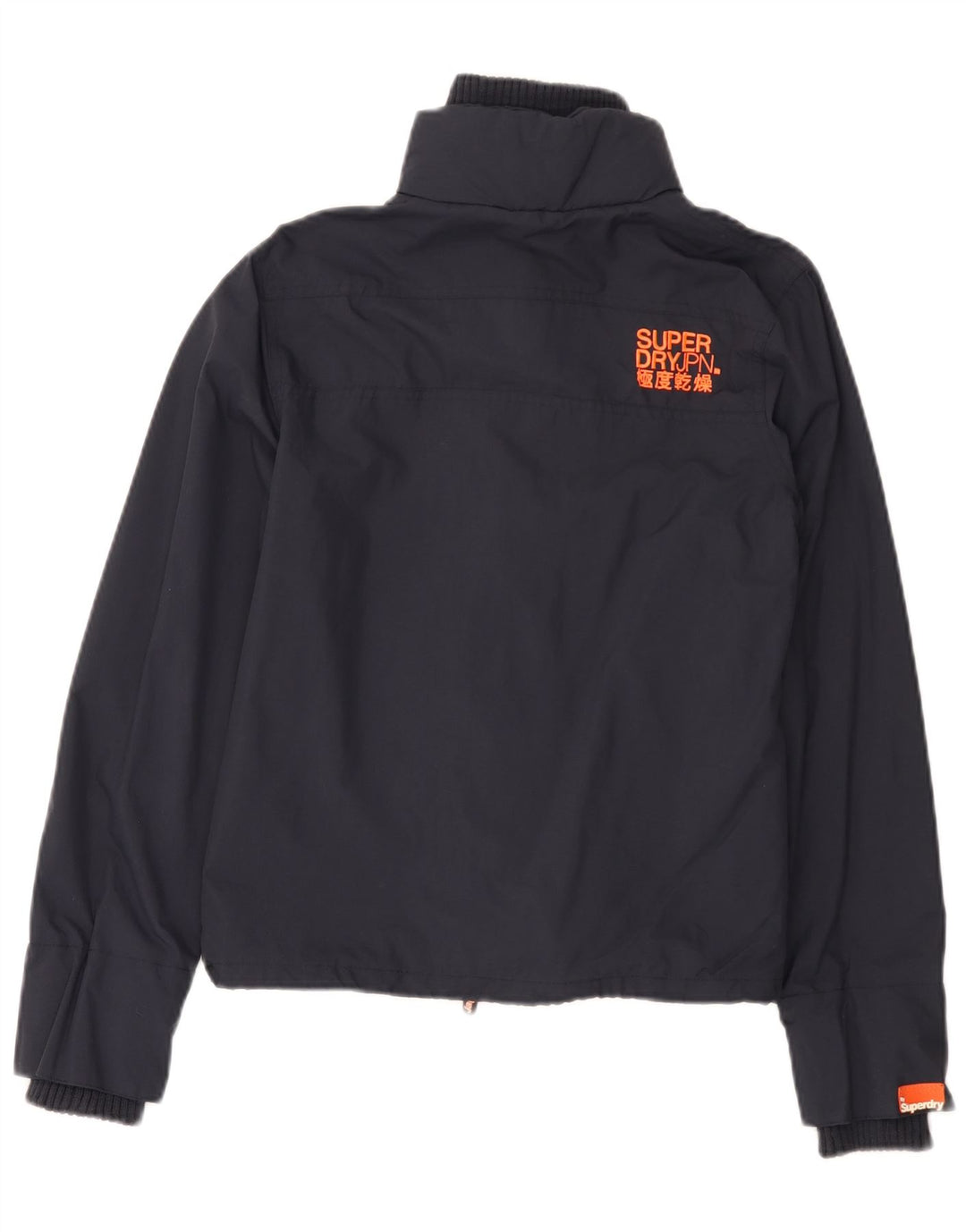 Superdry Womens The Windcheater Grafisk regnjakke UK 12 Medium Navy Blue