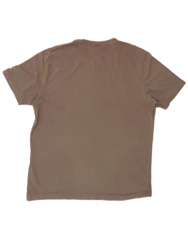 PUMA Herre grafisk T-shirt top mellemgrå bomuld