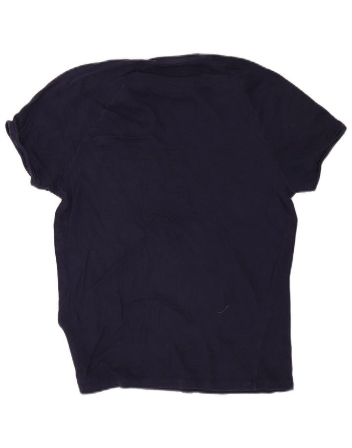 Zara Herre T-Shirt Top Lille Marineblå