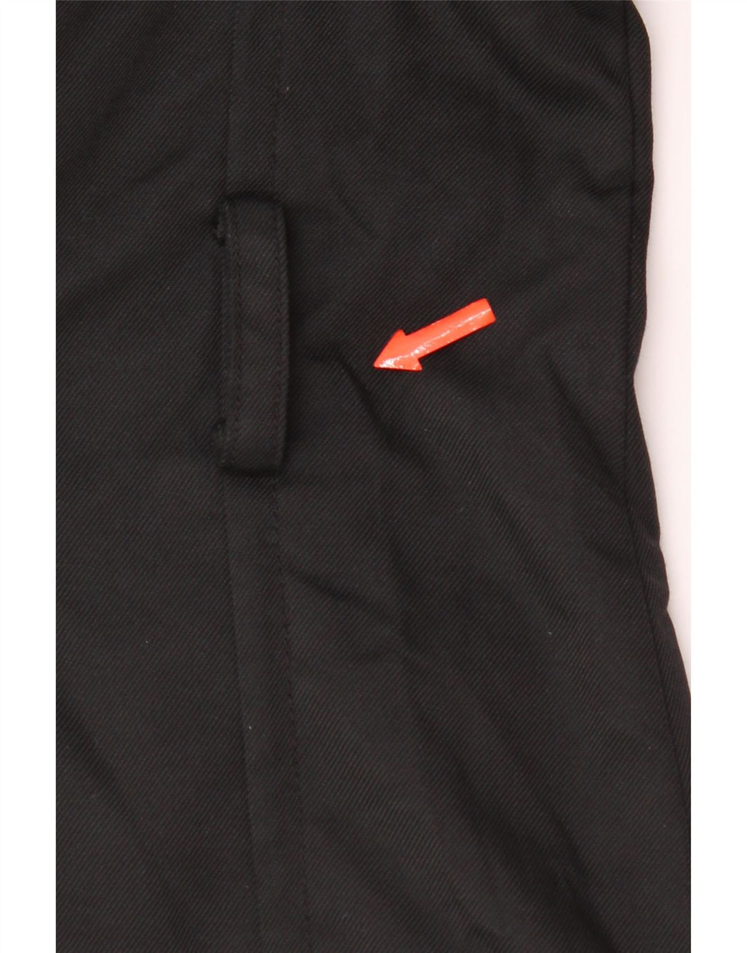 Zara Militærjakke til kvinder UK 12 Medium Sort Nylon