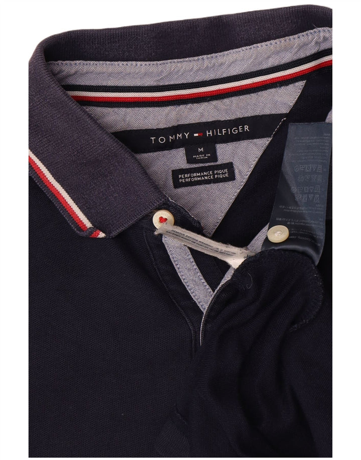 Tommy Hilfiger herre poloshirt Medium marineblå bomuld