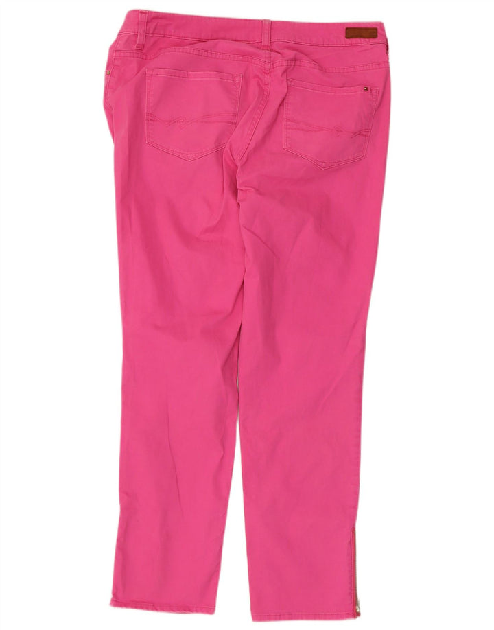 TOMMY HILFIGER Lige fritidsbukser til kvinder US 12 Large W36 L28 Pink