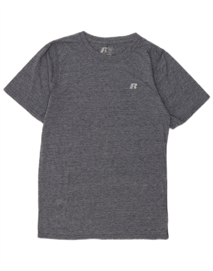 RUSSELL ATHLETIC Herre T-Shirt Top UK 34/36 Lille Grå Polyester