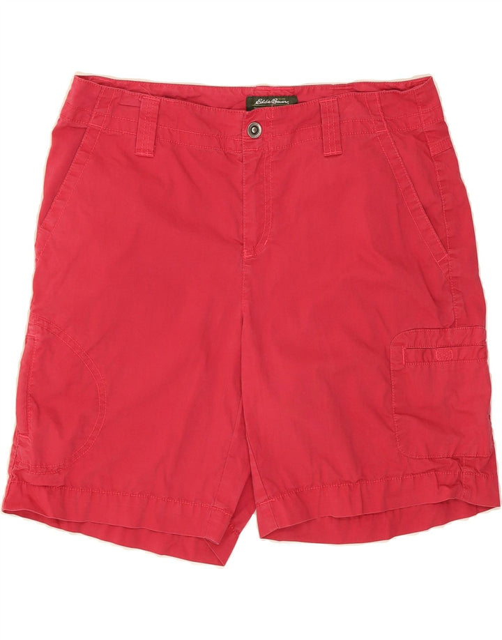 EDDIE BAUER Womens Cargo Shorts US 4 Small W30 Red Cotton Vintage Eddie Bauer and Second-Hand Eddie Bauer from Messina Hembry 