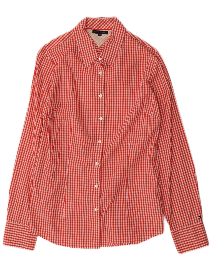 Tommy Hilfiger Dameskjorte US 10 Large Red Gingham Cotton