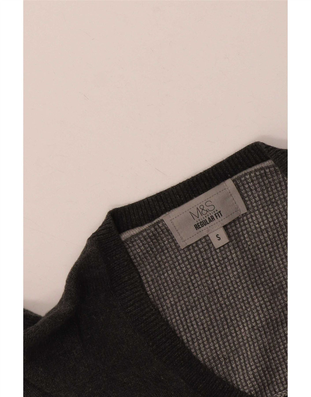 Marks & Spencer Herre Regular Fit V-hals sweater lille grå