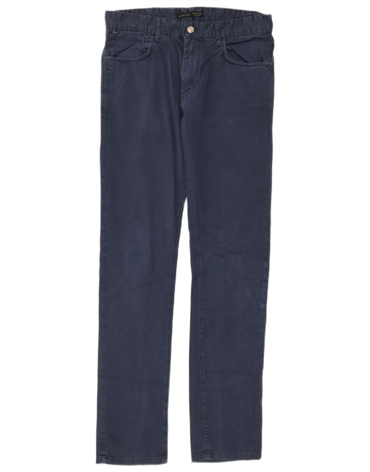 Zara Herre Slim Casual Bukser EU 40 Medium W31 L34 Blå