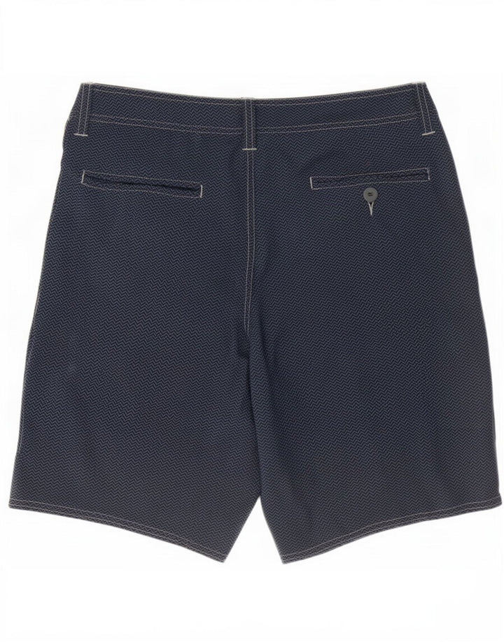 Patagonia Herre Chino Shorts W30 Medium Navy Blue Chevron Polyester