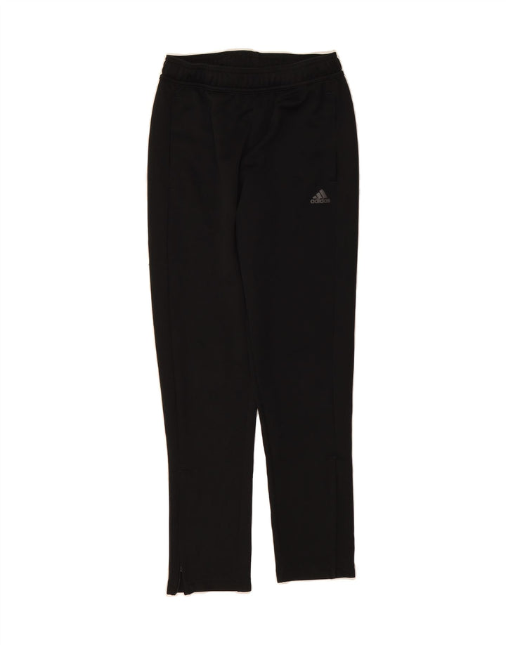 ADIDAS Boys Aeroready Tracksuit Trousers 11-12 Years  Black Polyester Vintage Adidas and Second-Hand Adidas from Messina Hembry 