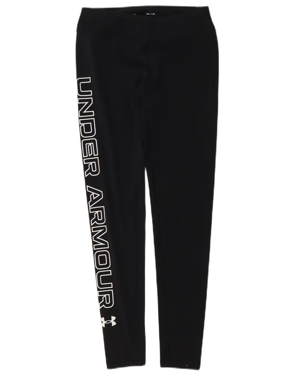 Under Armour Grafiske Leggings til kvinder UK 10 Lille sort bomuld