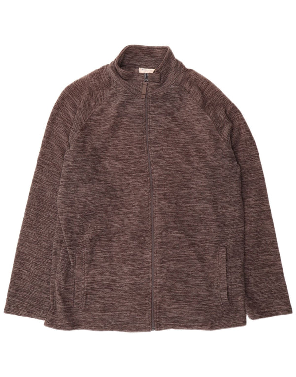 Mountain Warehouse Herre Loose Fit Fleecejakke UK 40 Large Grey Flecked