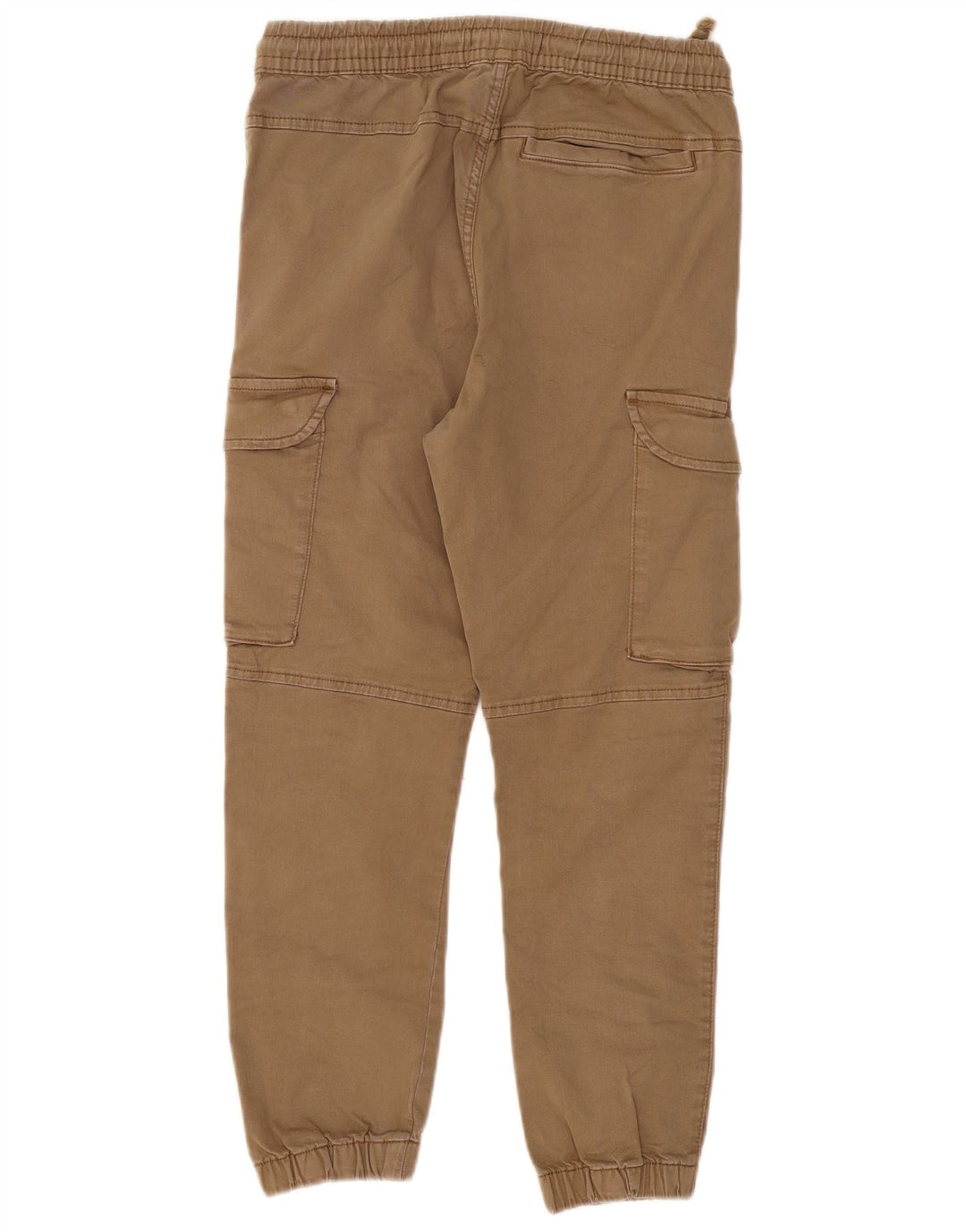 Zara Herre Crop Joggers Cargo Bukser Small W30 L25 Beige