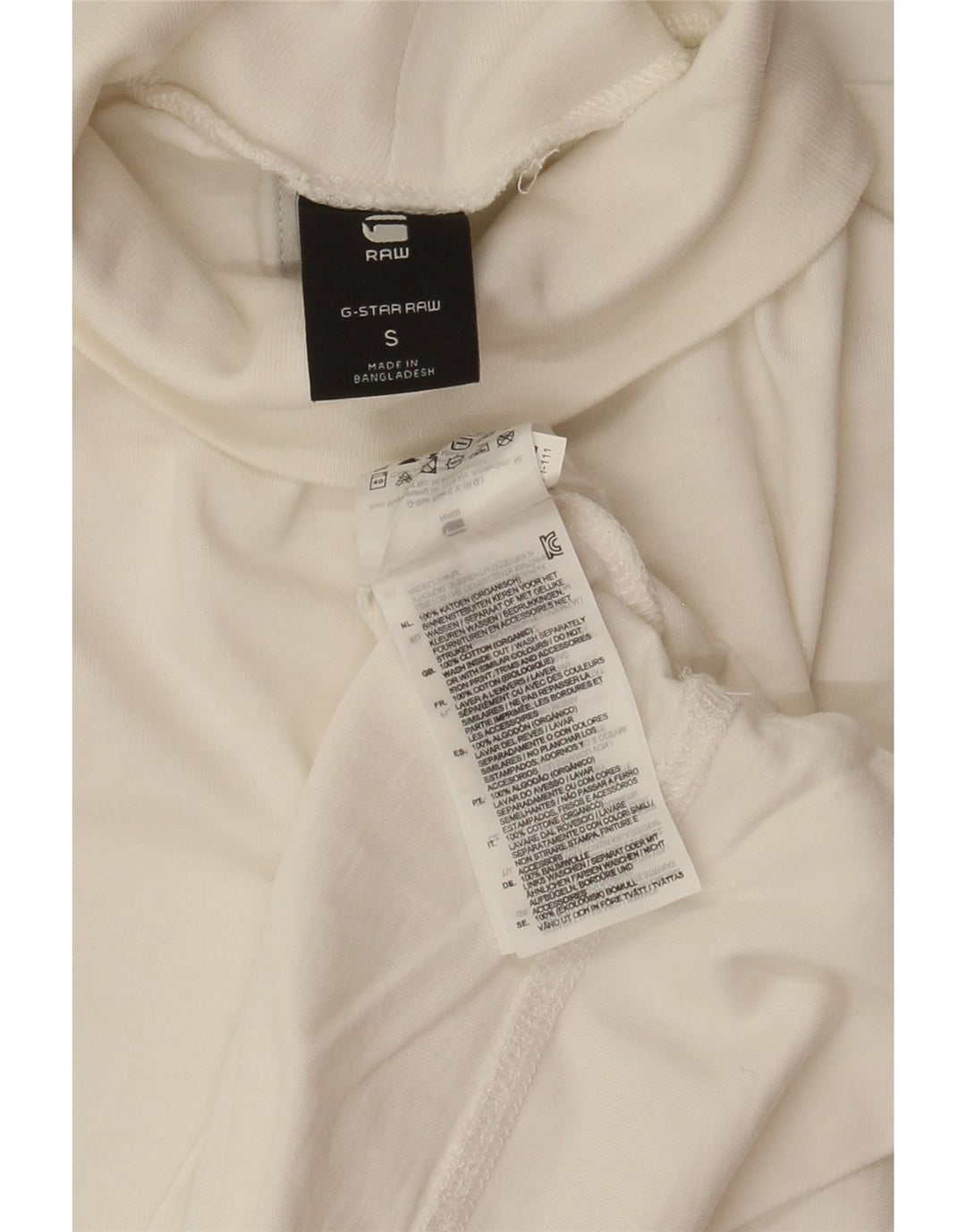 G-STAR Herre T-Shirt Top Lille Hvid Bomuld