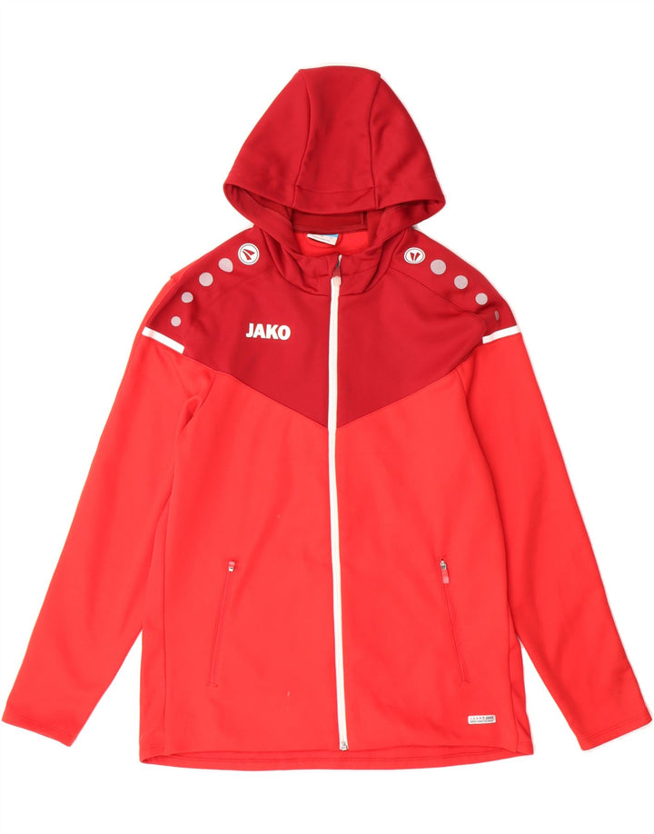 JAKO Mens Tracksuit Top Jacket XS Red Colourblock Polyester Vintage Jako and Second-Hand Jako from Messina Hembry 