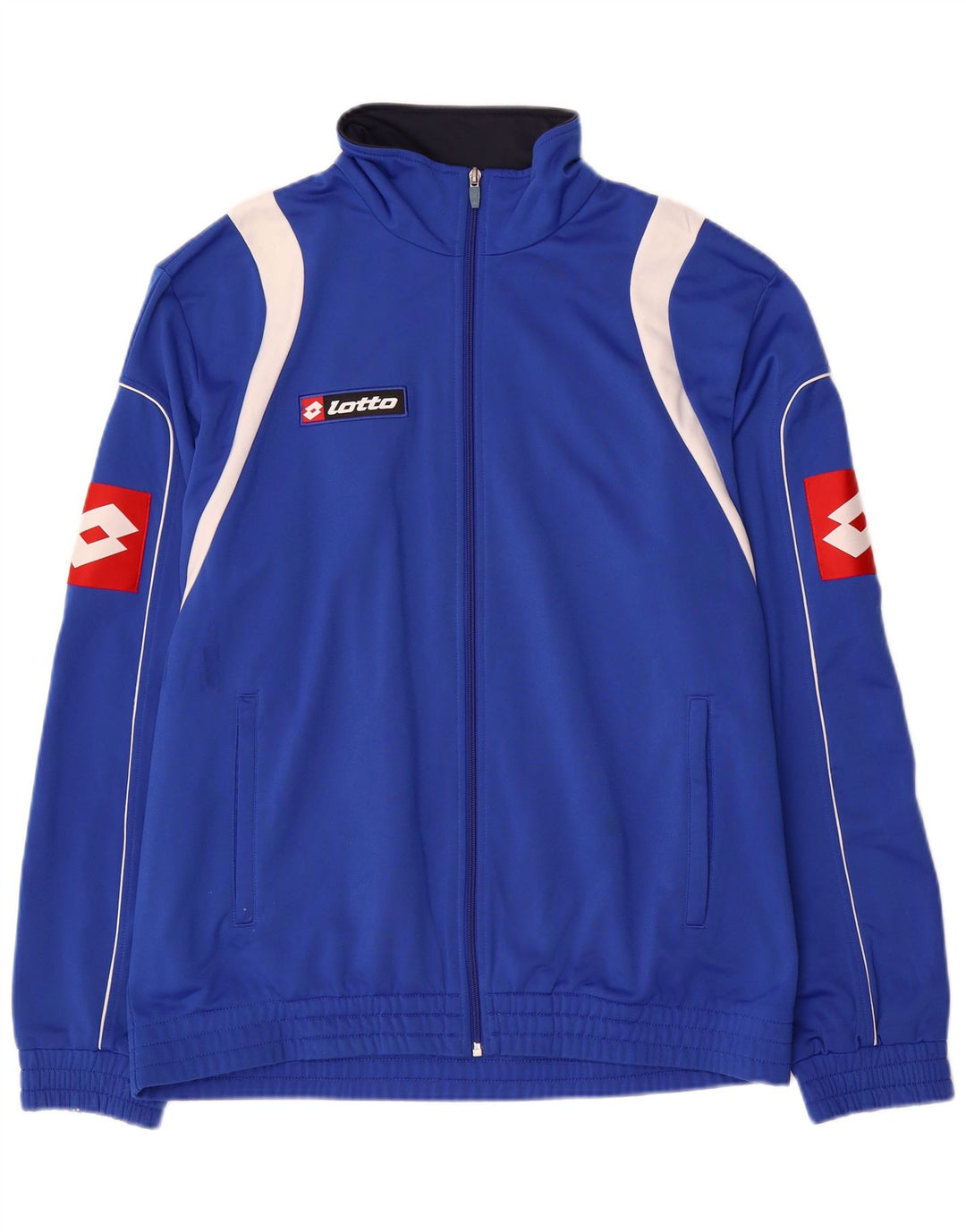Lotto Herre grafisk træningsdragt Topjakke XL Blå Colourblock Polyester