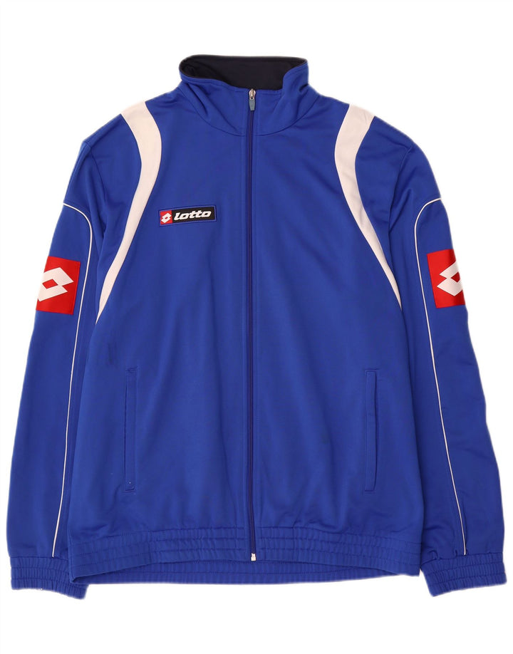 Lotto Herre grafisk træningsdragt Topjakke XL Blå Colourblock Polyester