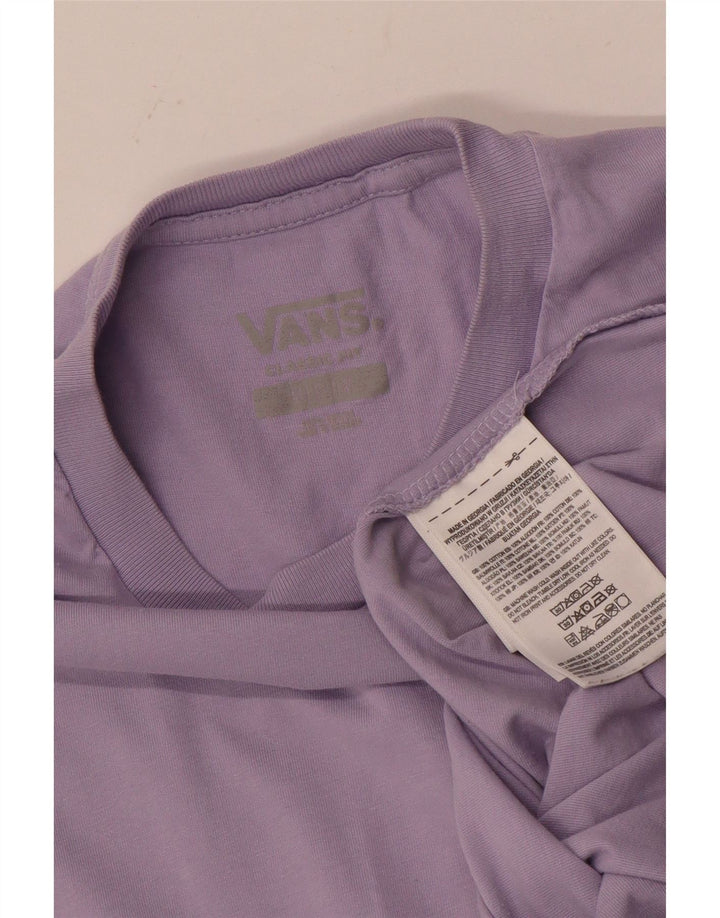 Vans Herre Classic Fit T-Shirt Top Medium Lilla Bomuld