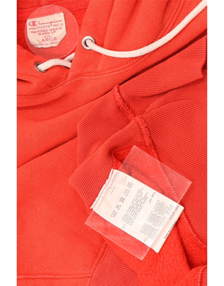 Champion Herre hættetrøje Jumper Large Orange Bomuld