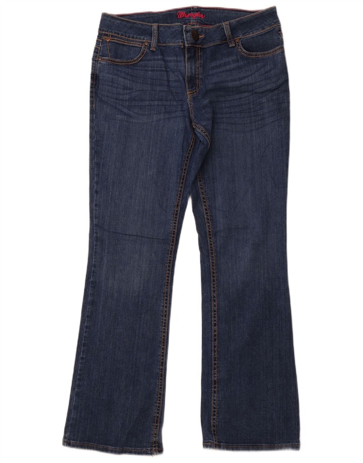 WRANGLER Dame Bootcut Jeans US 11/12 Large W32 L32 Blå Bomuld