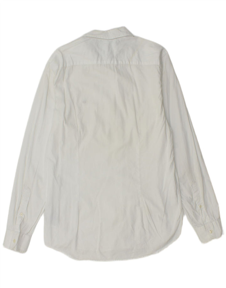 Tommy Hilfiger Herre Slim Fit skjorte Stor hvid bomuld